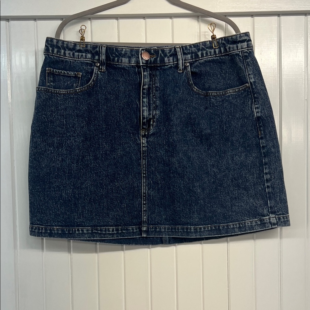 Lane Bryant Dark Blue Mini Skirt Size 18